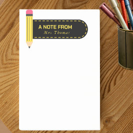 Notas Post-it® Pencil A Note From Teacher
