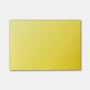 Notas Post-it® Pendiente linear D1 - amarilla clara al amarillo