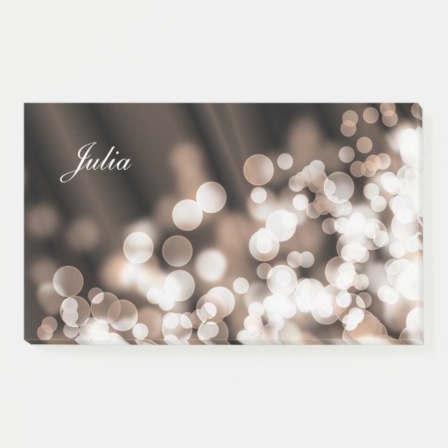 Notas Post-it® Pendiente texture.text del estilo de Bokeh (Anverso)