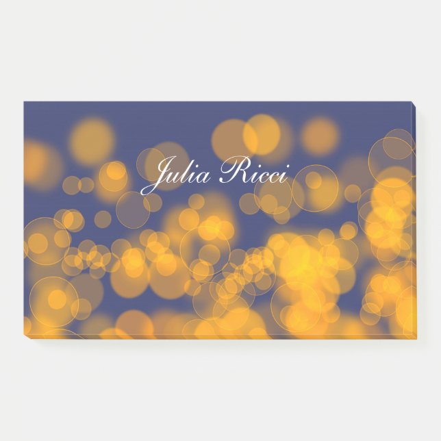 Notas Post-it® Pendiente texture.text del estilo de Bokeh (Anverso)