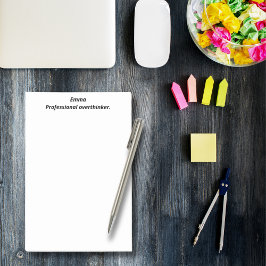 Notas Post-it® Pensador excesivo profesional, Divertido, Ingenios