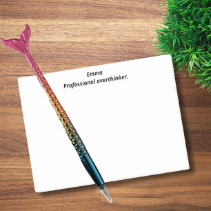 Notas Post-it® Pensador excesivo profesional, Divertido, Ingenios
