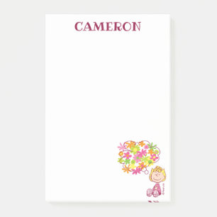 Notas Post-it® Pensamiento solitario de las flores