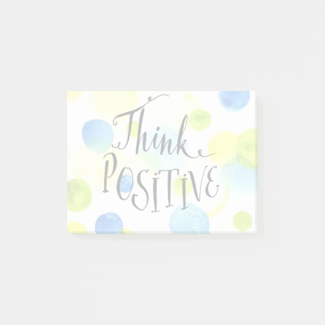 Notas Post-it® Pensar positivo (Anverso)