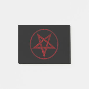 Notas Post-it® Pentagram del diablo Rojo