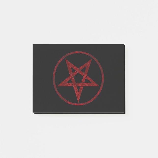 Notas Post-it® Pentagram del diablo Rojo (Anverso)