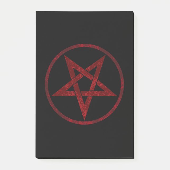 Notas Post-it® Pentagram del diablo Rojo (Anverso)