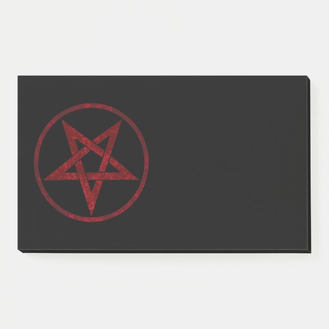 Notas Post-it® Pentagram del diablo Rojo (Anverso)