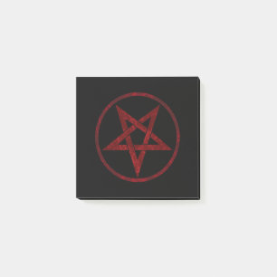 Notas Post-it® Pentagram del diablo Rojo