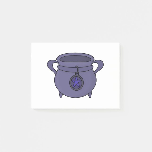 Notas Post-it® Pentagram Pentacle Cauldron (Anverso)