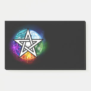 Notas Post-it® Pentagrama de Wiccan