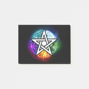 Notas Post-it® Pentagrama de Wiccan