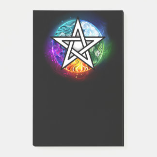 Notas Post-it® Pentagrama de Wiccan