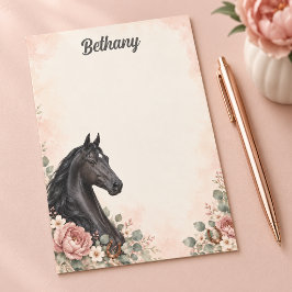 Notas Post-it® Peonía Rosa Personalizada de American Saddlebred N