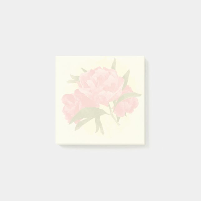 Notas Post-it® Peonies de color 3x3 (Anverso)