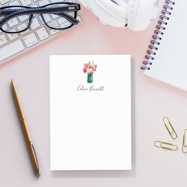 Notas Post-it® Peony Bouquet Personalizado (Subido por el creador)