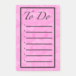 Notas Post-it® Peony To Do List Post it Notes