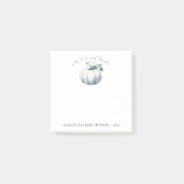 Notas Post-it® Pequeña calabaza Baby Shower Favor