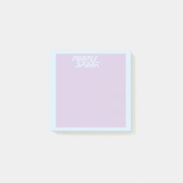 Notas Post-it® Pequeña empresa morada azul