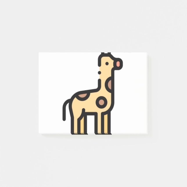 Notas Post-it® Pequeña jirafa (Anverso)