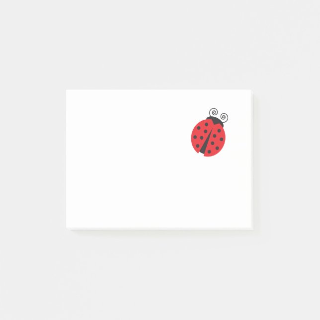 Notas Post-it® Pequeña Ladybug (Anverso)