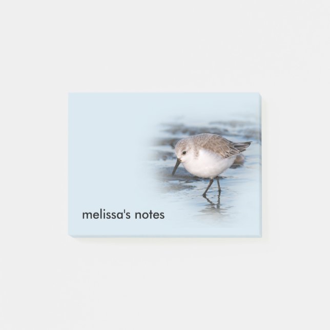 Notas Post-it® Pequeña Sanderling en la playa (Anverso)