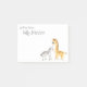 Notas Post-it® Pequeñas cebra y jirafa (Anverso)