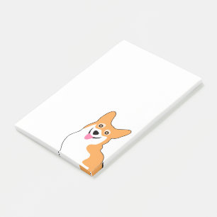 Notas Post-it® Pequeño perrito sonriente lindo del Corgi Galés