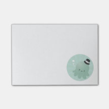 Pequeño pulpo lindo que lleva un sombrero de copa