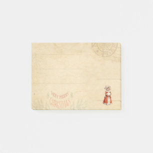 Notas Post-it® Pequeños Navidades Personalizados de Caroleros de 
