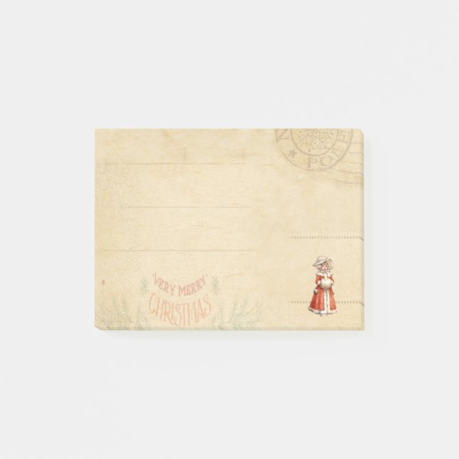 Notas Post-it® Pequeños Navidades Personalizados de Caroleros de  (Anverso)