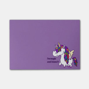Notas Post-it® Percy el unicornio pulido