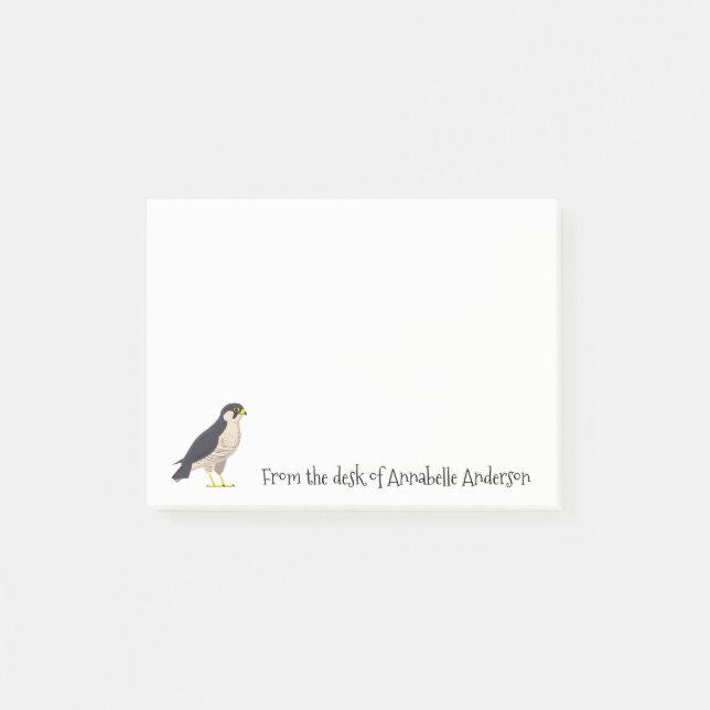 Notas Post-it® Peregrine Falcon Personalize Post-it Notes (Anverso)
