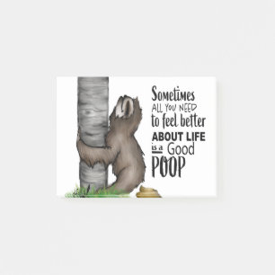 Notas Post-it® pereza pooping
