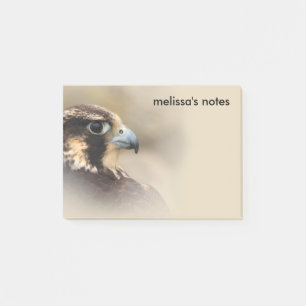Notas Post-it® Perfil visto de un halcón peregrino