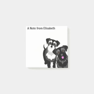 Notas Post-it® Perky Miniatura Schnauzer Cute