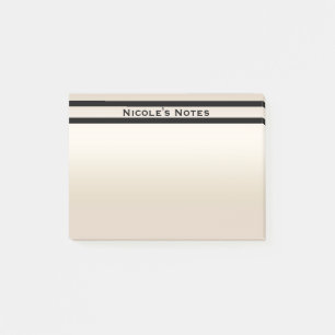 Notas Post-it® Perla Dorada Brillo Glam Chic Moderno Personalizad