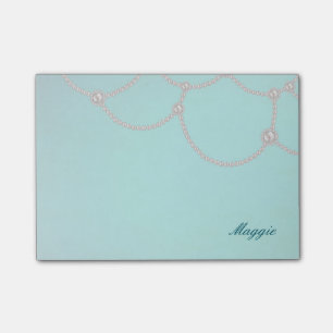Notas Post-it® Perlas y aguamarina opulentas