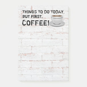 Notas Post-it® Pero primer café