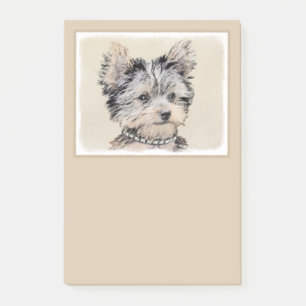 Notas Post-it® Perrito de Yorkshire Terrier que pinta arte