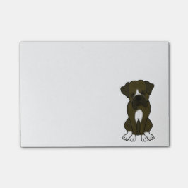 Notas Post-it® Perrito del perro del boxeador
