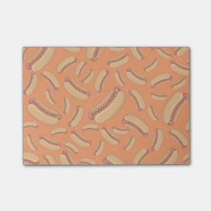 Notas Post-it® Perritos calientes anaranjados