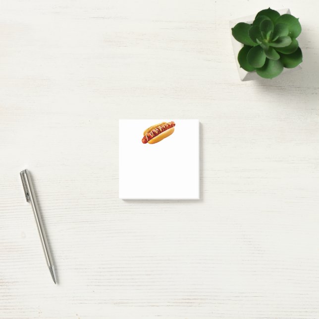 Notas Post-it® perro caliente de SlipperyJoe's con ambiente de ba (Oficina)