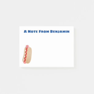 Notas Post-it® Perro caliente divertido lindo personalizado Weine