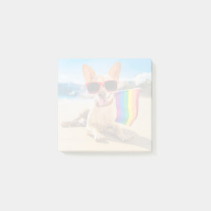 Notas Post-it® Perro Chihuahua en la playa