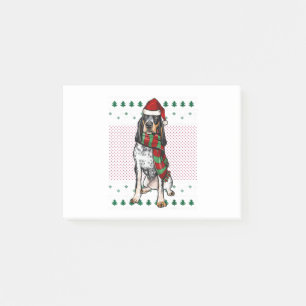 Notas Post-it® Perro conhound de Navidad