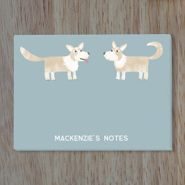 Notas Post-it® Perro Corgi Personalizado