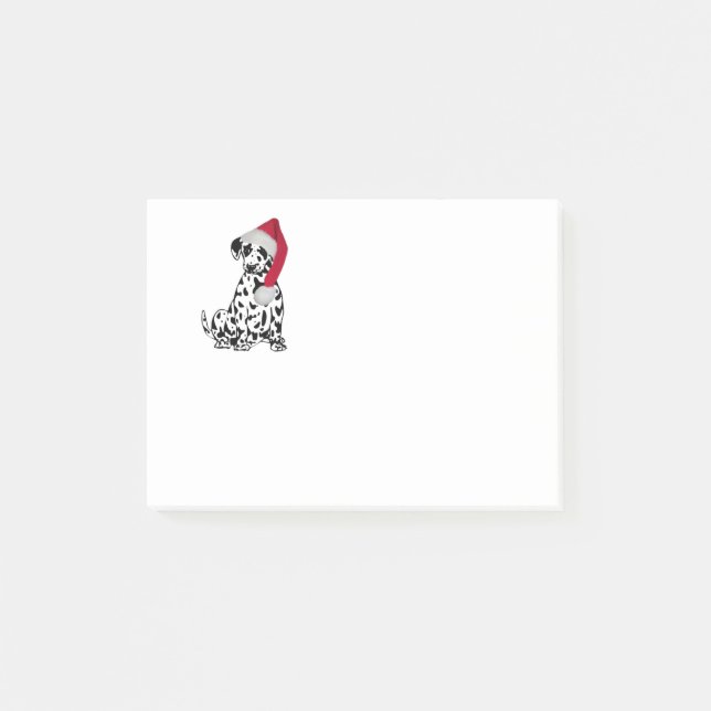 Notas Post-it® Perro Dalmatian navidades (Anverso)
