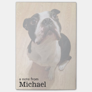 Notas Post-it® Perro de Boston Terrier