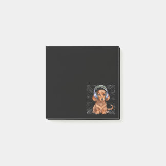 Notas Post-it® Perro de Weiner Dachshund divertido